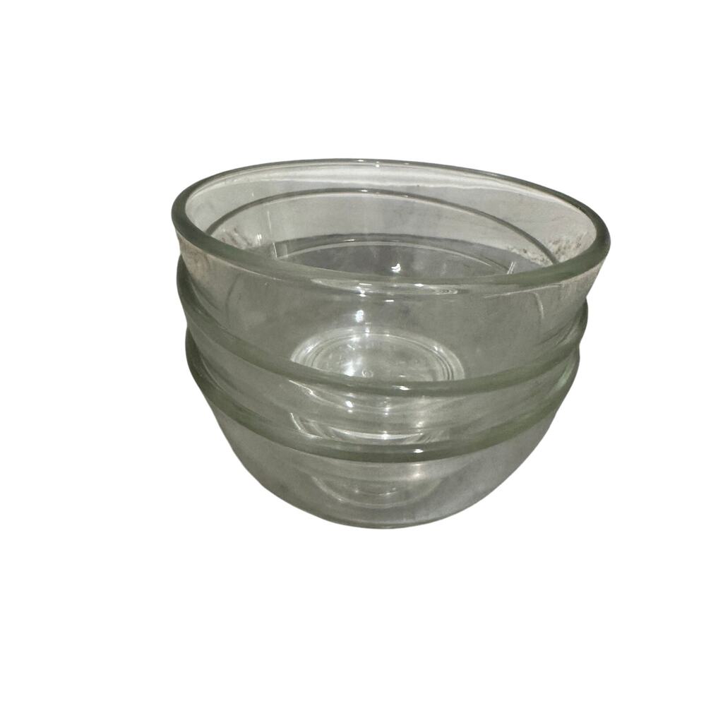 Lot of 3 Clear Vintage Corning Ware Custard Dessert Cups Bowls